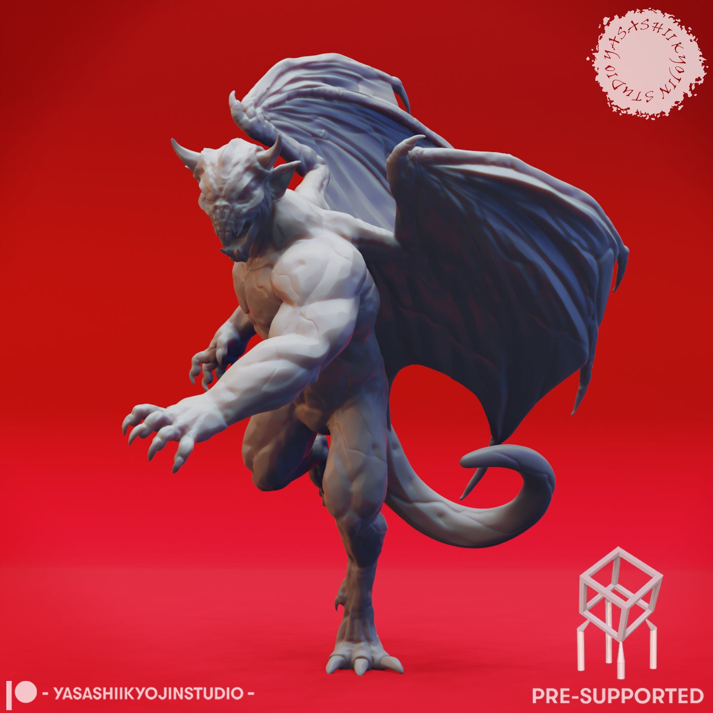 Gargoyle Clan - Tabletop Miniatures (Pre-Supported STL)