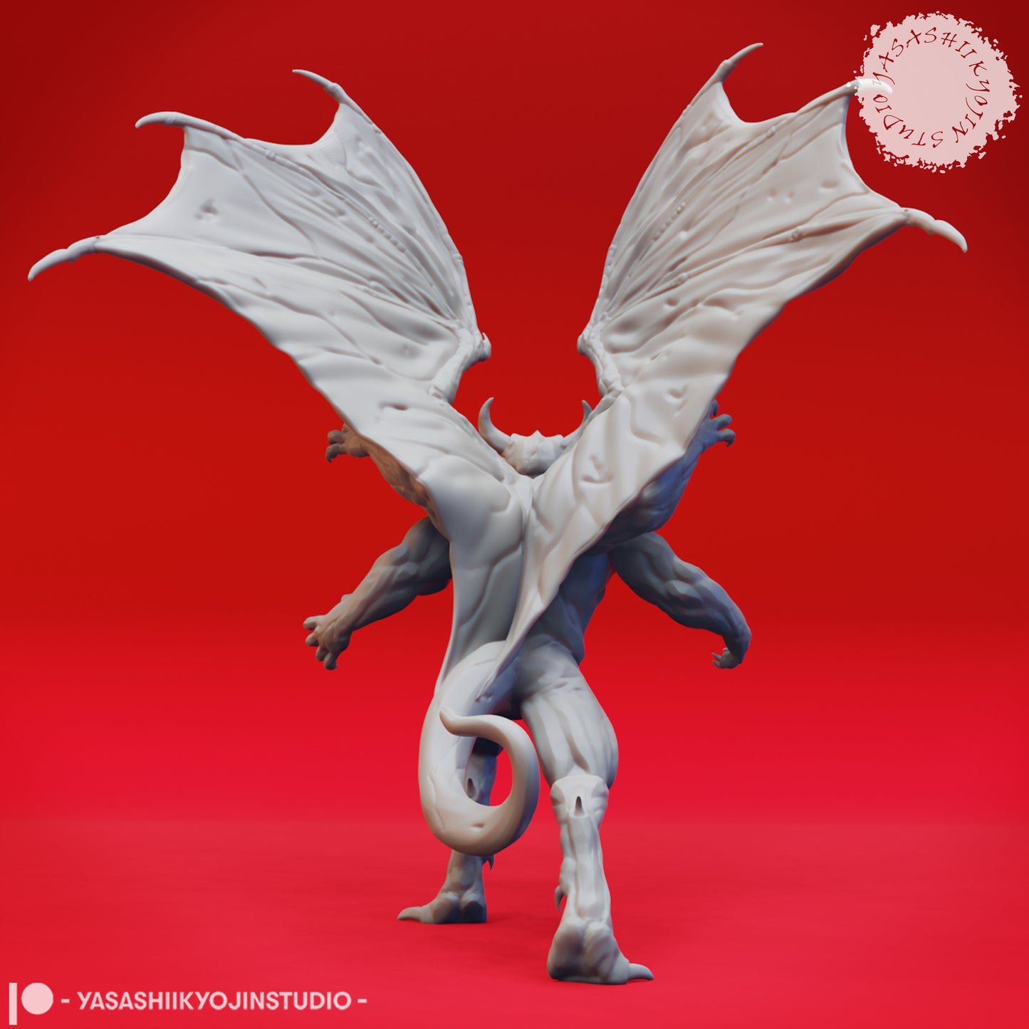 Gargoyle - Four Armed - Tabletop Miniature (Pre-Supported)