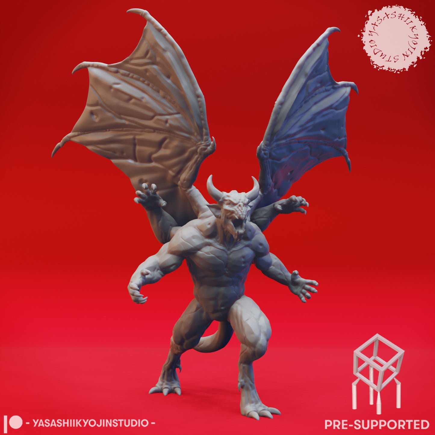 Gargoyle Clan - Tabletop Miniatures (Pre-Supported STL)