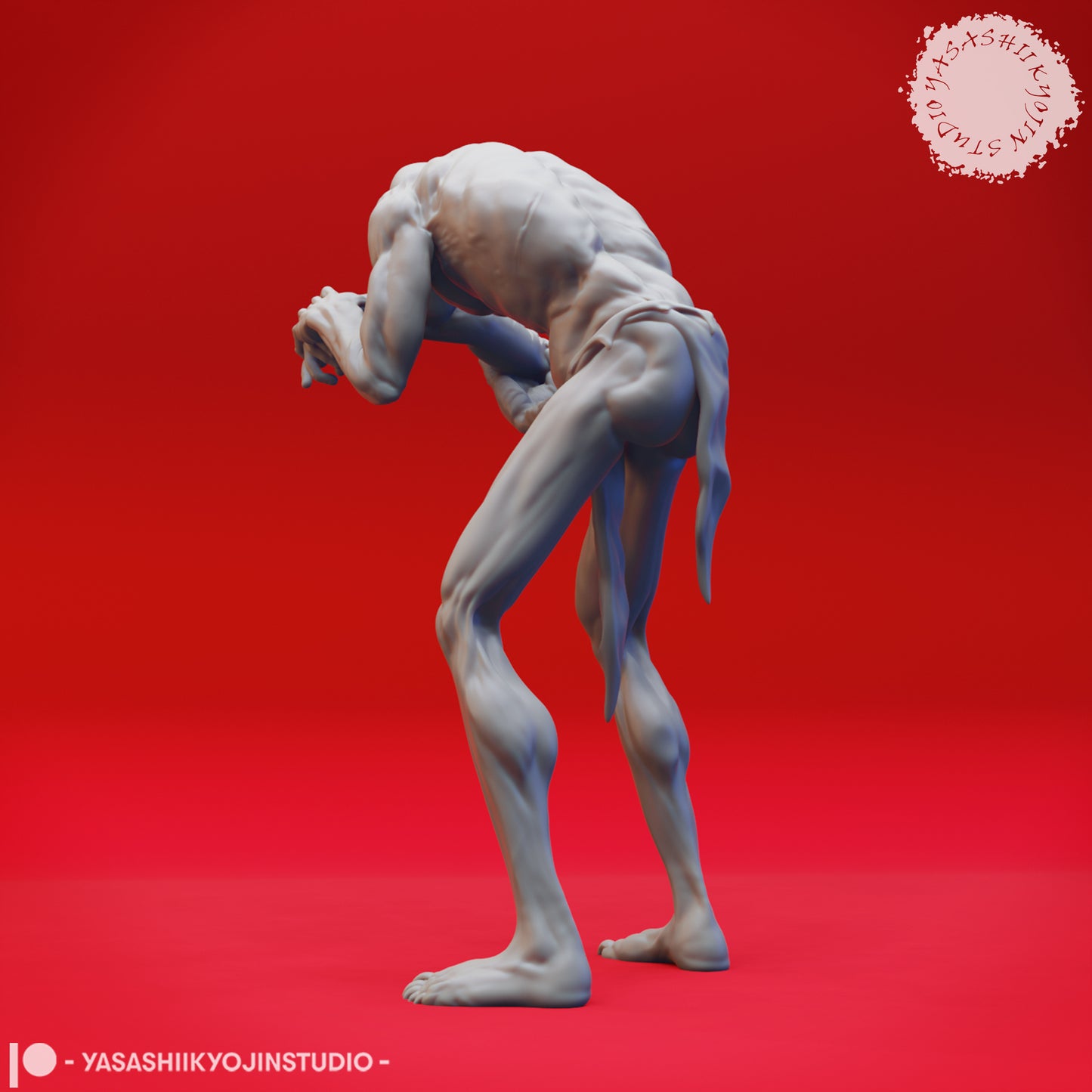 Ghoul - Hungry - 3D Printed Mini for Tabletop Gaming, Dungeons and Dragons, Pathfinder, Kings of War and other RPG's