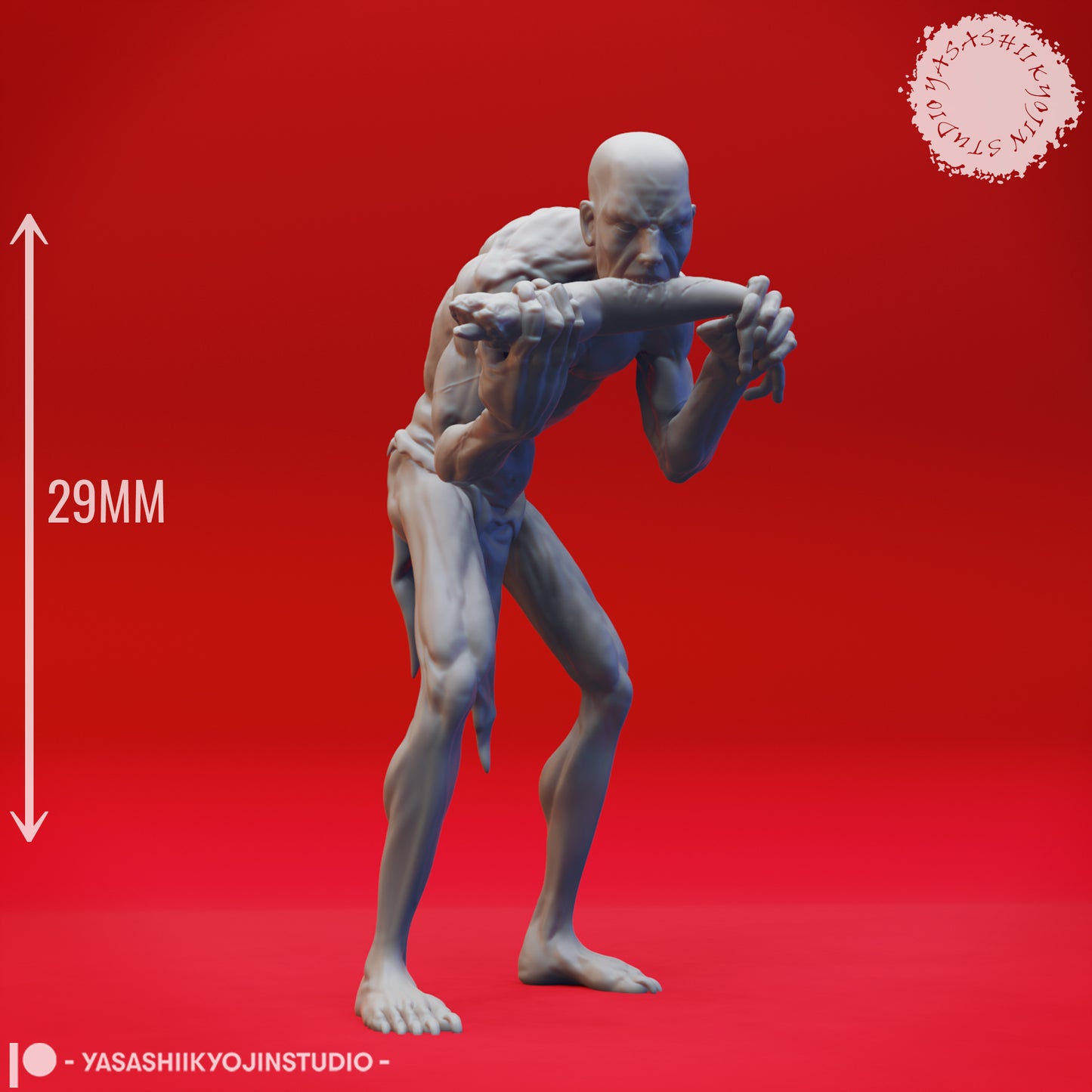 Ghoul Mob - Bundle - 3D Printed Mini for Tabletop Gaming, Dungeons and Dragons, Pathfinder, Kings of War and other RPG's