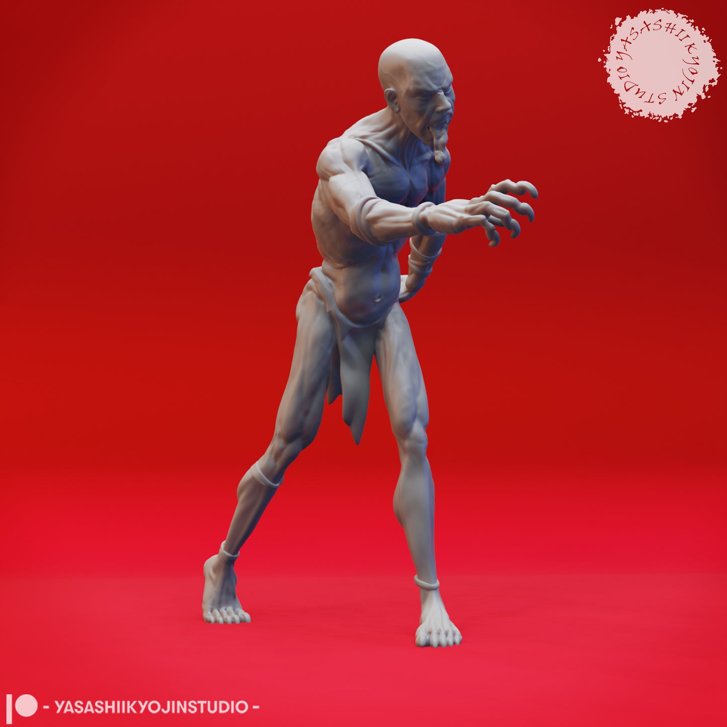 Ghoul - Reaching - 3D Printed Mini for Tabletop Gaming, Dungeons and Dragons, Pathfinder, Kings of War and other RPG's