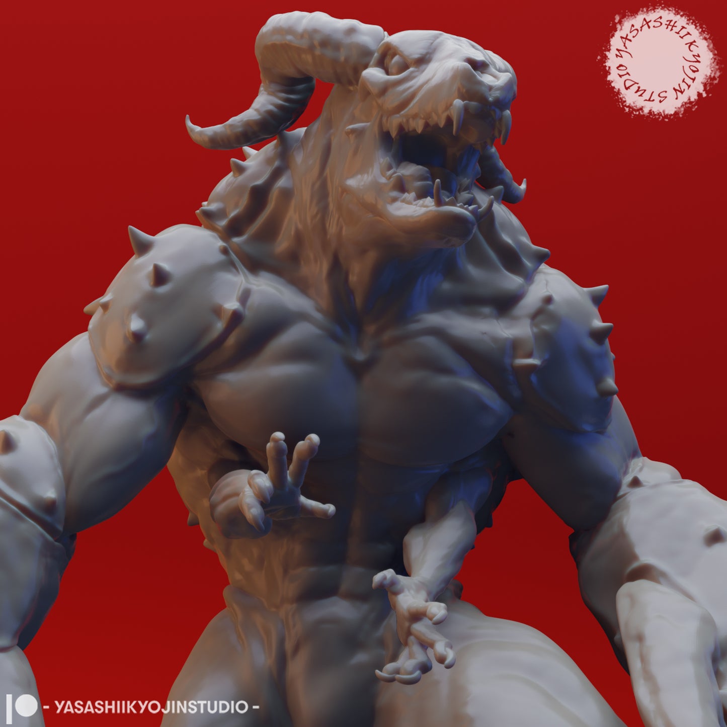 Glabrezu - 3D Printed Mini for Tabletop Gaming, Dungeons and Dragons, Pathfinder, Kings of War and other RPG's