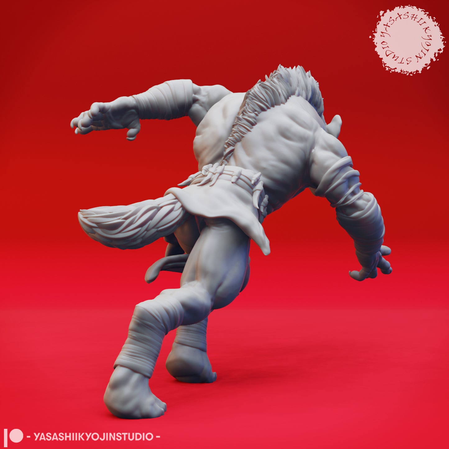 Gnoll - Charging - Tabletop Miniature (Pre-Supported STL)
