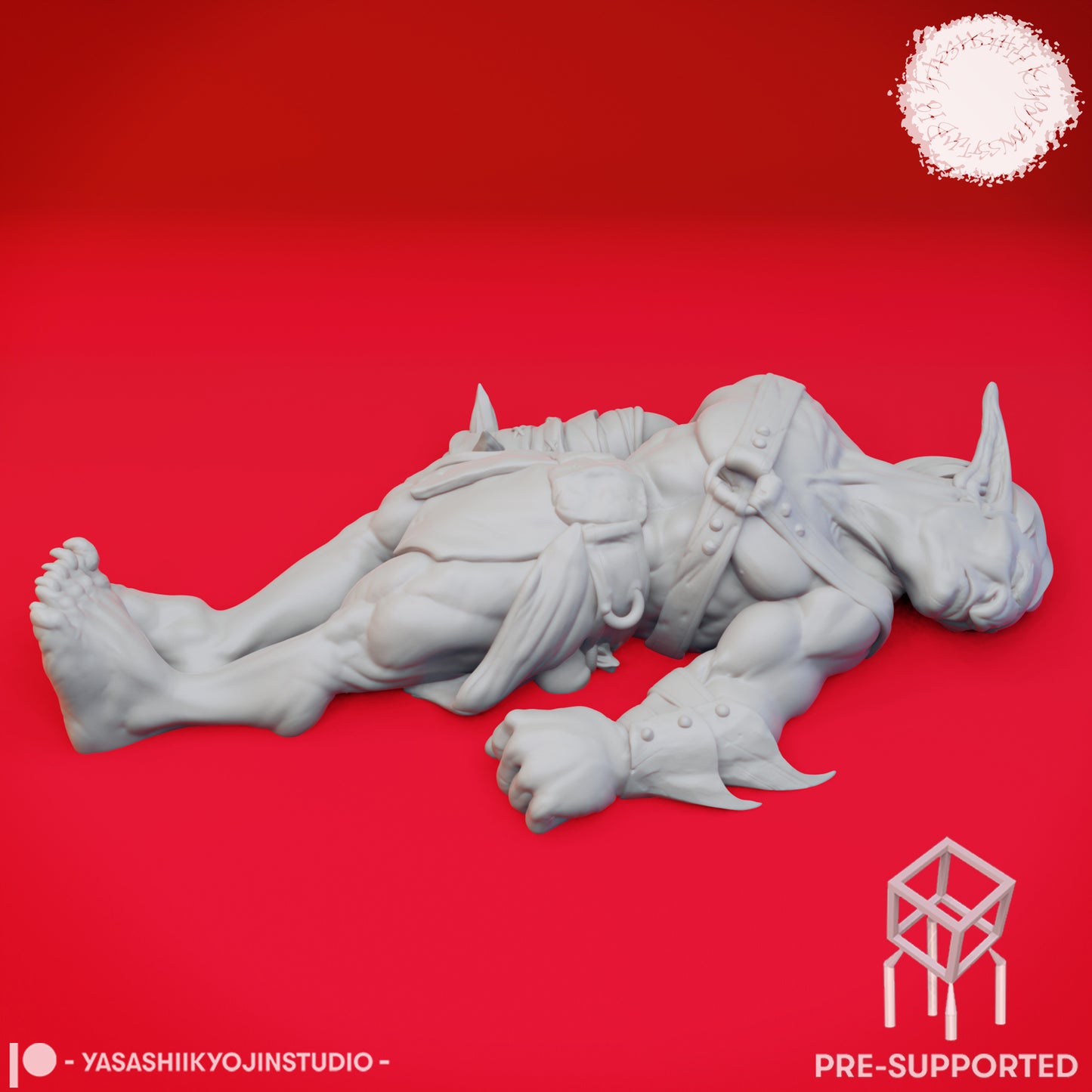 Goblin - Defeated - Tabletop MIniature (Pre-Supported STL)