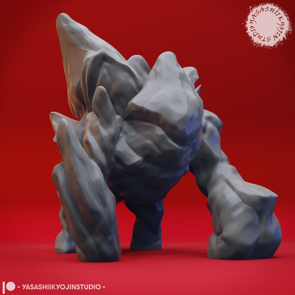 Ice Golem - 3D Printed Mini for Tabletop Gaming, Dungeons and Dragons, Pathfinder, Kings of War and other RPG's