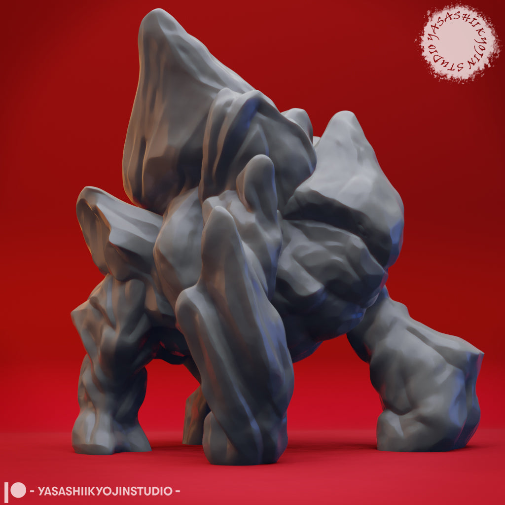 Ice Golem - 3D Printed Mini for Tabletop Gaming, Dungeons and Dragons, Pathfinder, Kings of War and other RPG's