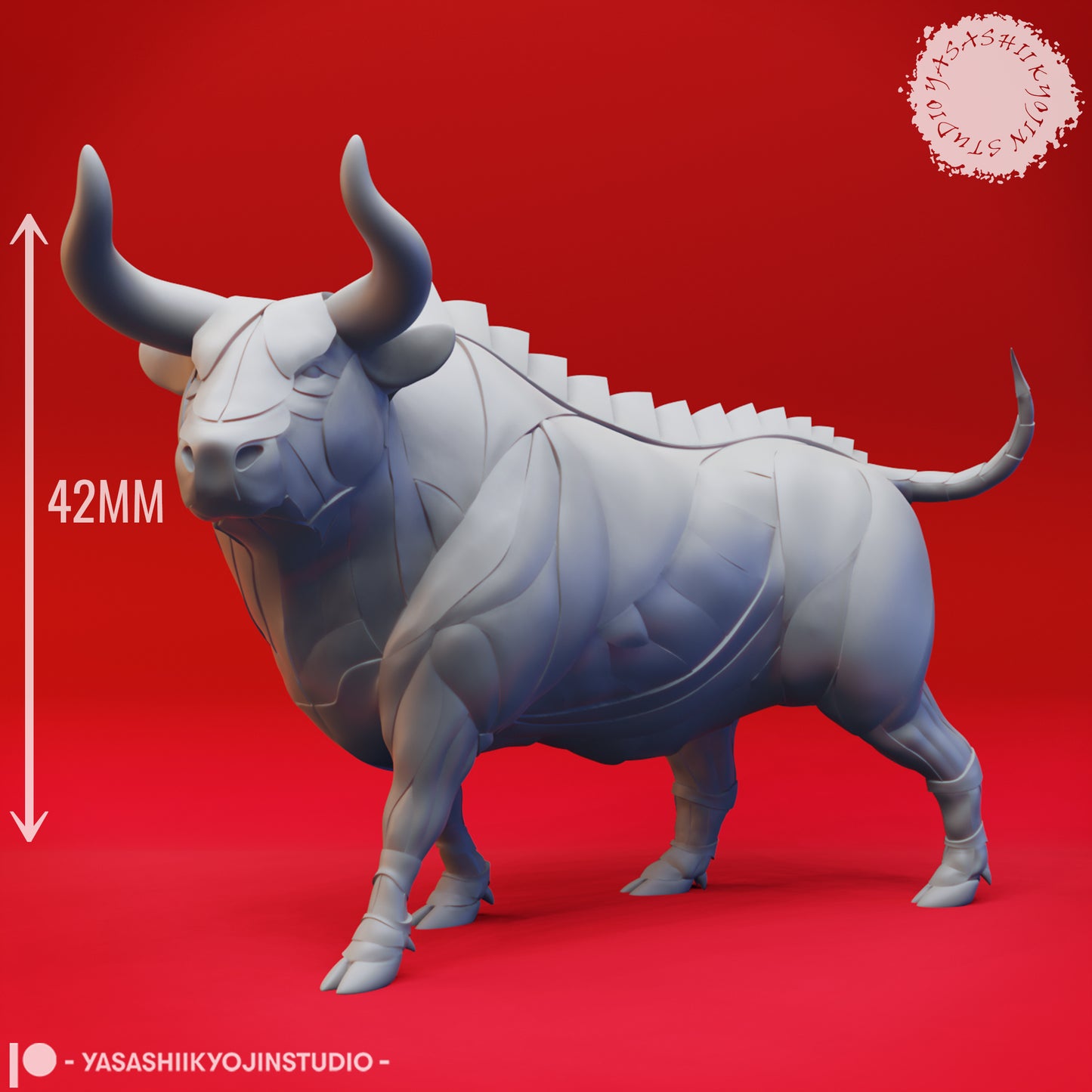 Gorgon - Alert - 3D Printed Mini for Tabletop Gaming, Dungeons and Dragons, Pathfinder, Kings of War and other RPG's