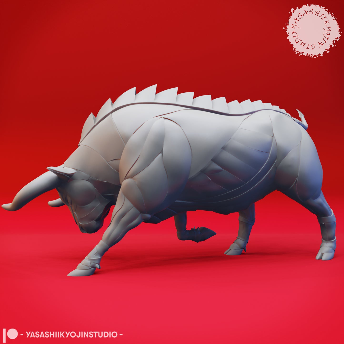 Gorgon - Charging - 3D Printed Mini for Tabletop Gaming, Dungeons and Dragons, Pathfinder, Kings of War and other RPG's