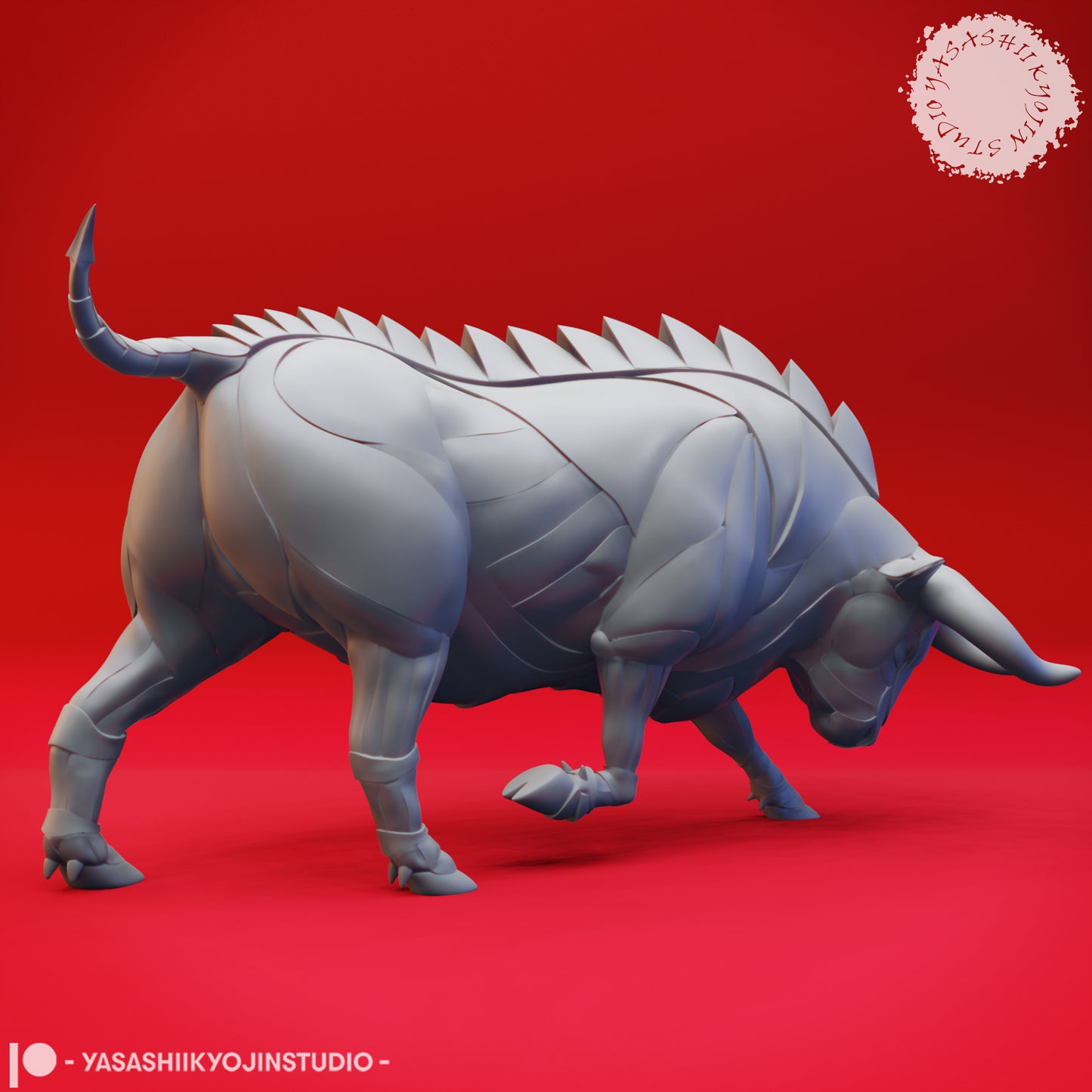 Gorgon - Charging - 3D Printed Mini for Tabletop Gaming, Dungeons and Dragons, Pathfinder, Kings of War and other RPG's