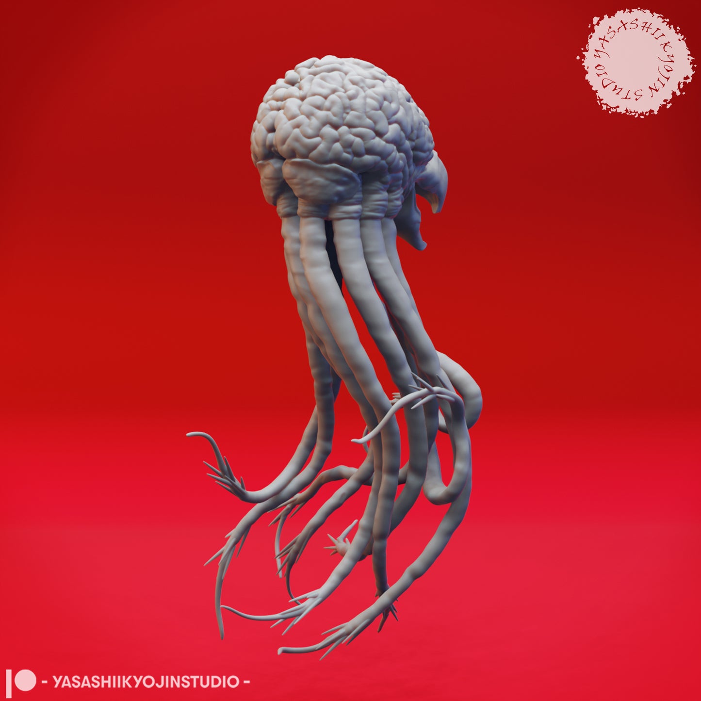 Grell - 3D Printed Mini for Tabletop Gaming, Dungeons and Dragons, Pathfinder, Kings of War and other RPG's