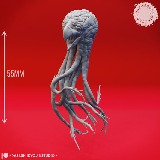 Grell - 3D Printed Mini for Tabletop Gaming, Dungeons and Dragons, Pathfinder, Kings of War and other RPG's