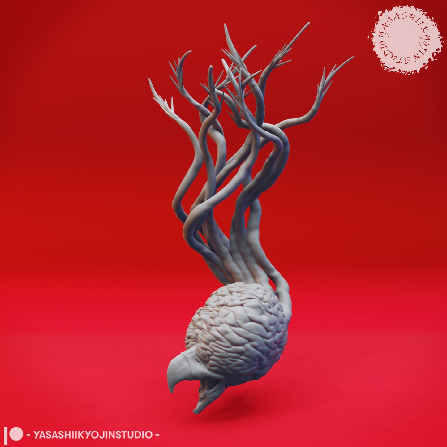 Grell - Diving - 3D Printed Mini for Tabletop Gaming, Dungeons and Dragons, Pathfinder, Kings of War and other RPG's