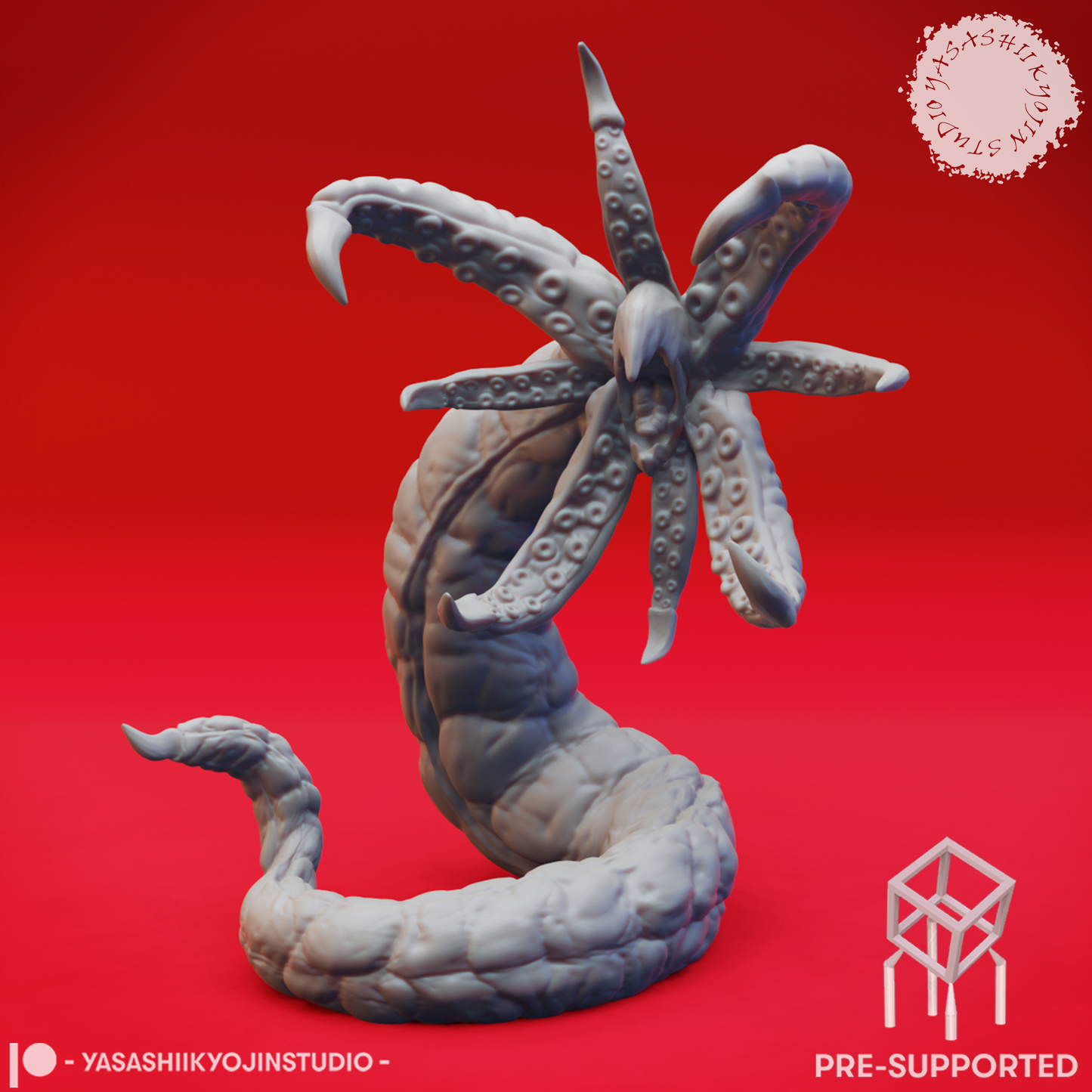 Grick Alpha - Tabletop Miniature (Pre-Supported STL)