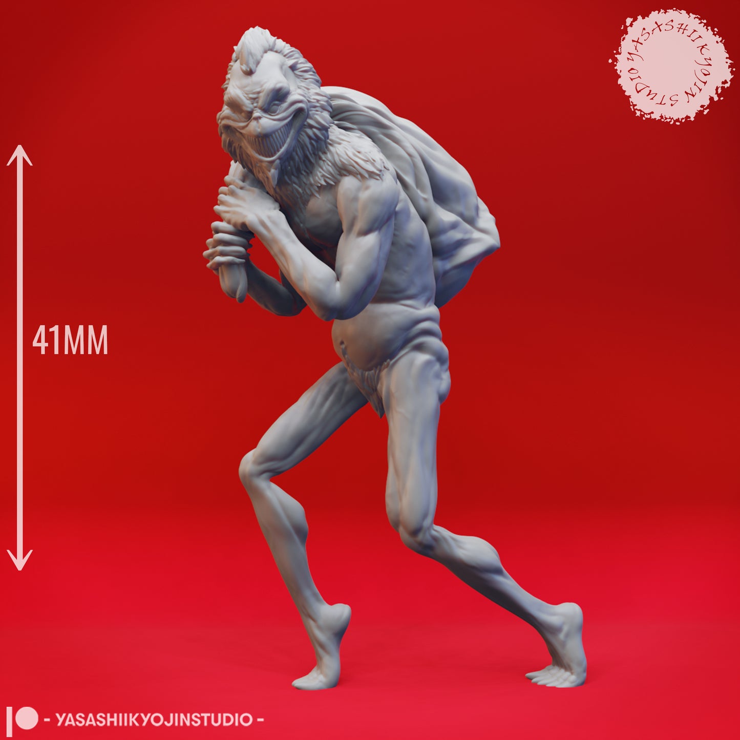 Grinch - 3D Printed Mini for Tabletop Gaming, Dungeons and Dragons, Pathfinder, Kings of War and other RPG's