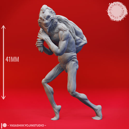 Grinch - 3D Printed Mini for Tabletop Gaming, Dungeons and Dragons, Pathfinder, Kings of War and other RPG's