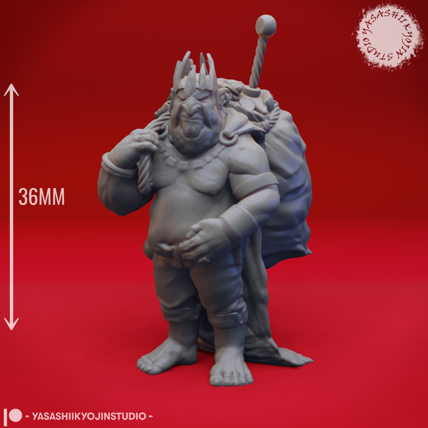 Grinkle the Goblin King - Tabletop Miniature (Pre-Supported STL)