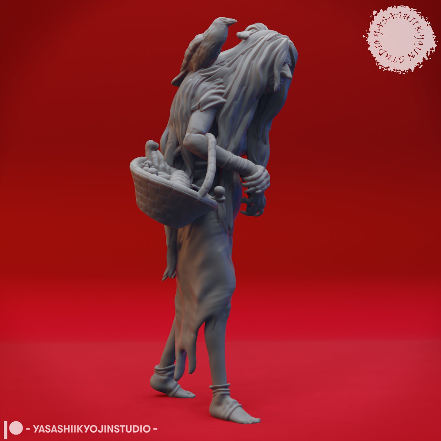 Green Hag - 3D Printed Mini for Tabletop Gaming, Dungeons and Dragons, Pathfinder, Kings of War and other RPG's
