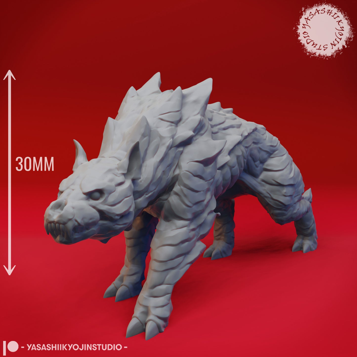 Hellhound - Stalking - Tabletop Miniature (Pre-Supported STL)