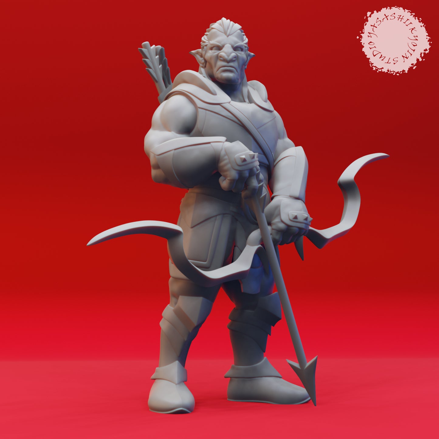 Hobgoblin - Archer - 3D Printed Mini for Tabletop Gaming, Dungeons and Dragons, Pathfinder, Kings of War and other RPG's