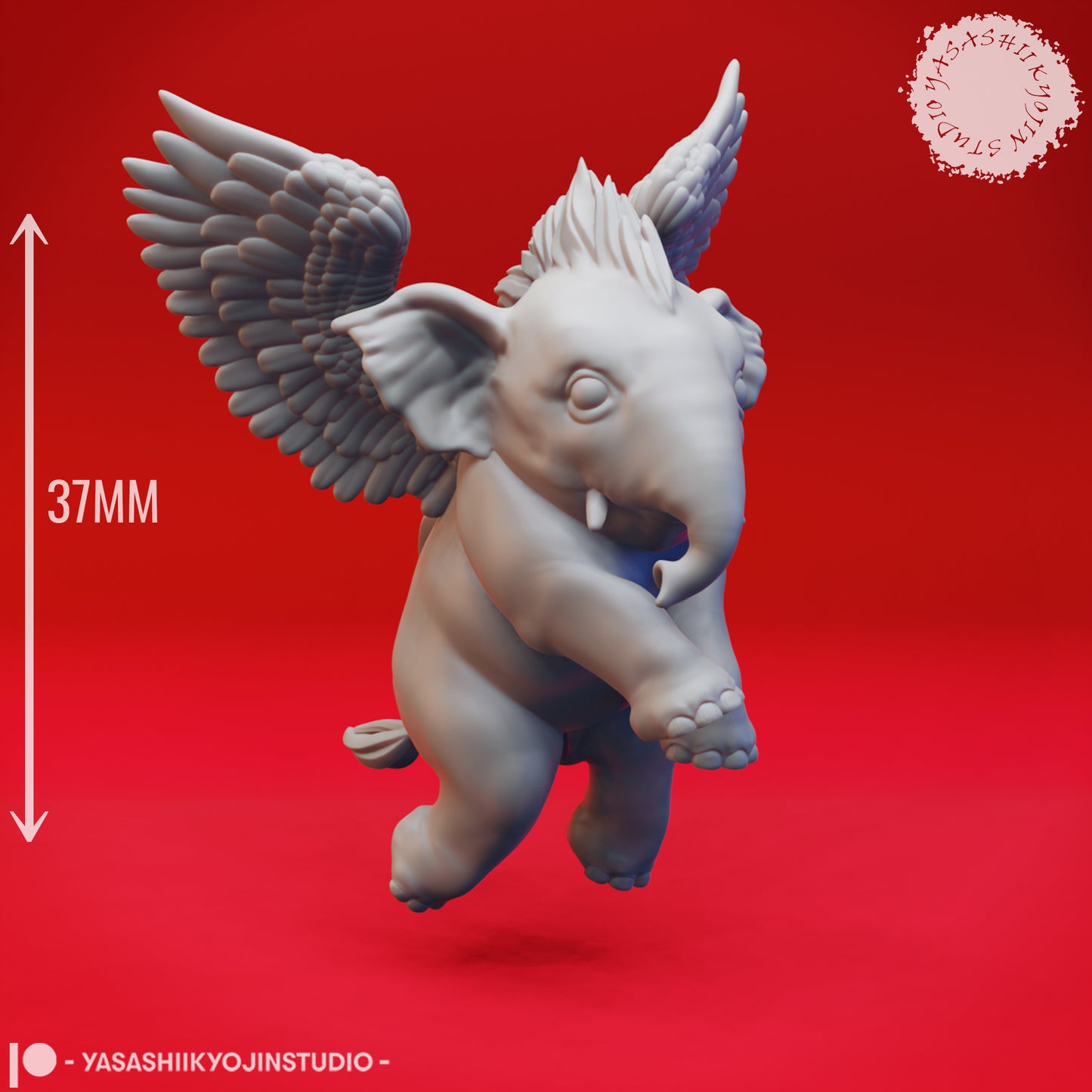Hollyphant - Floating - Tabletop Miniature (Pre-Supported STL)