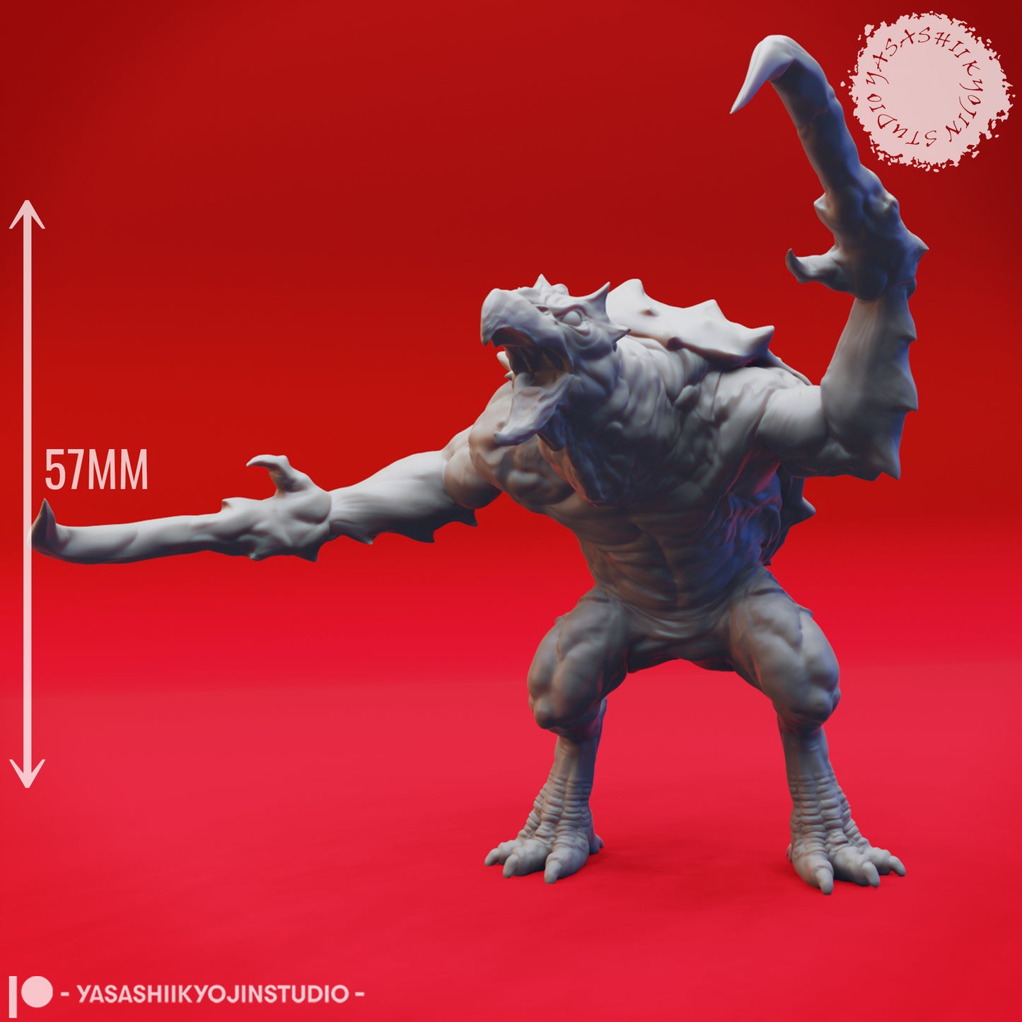 Hook Horror - Screeching - Tabletop Miniature (Pre-Supported STL)