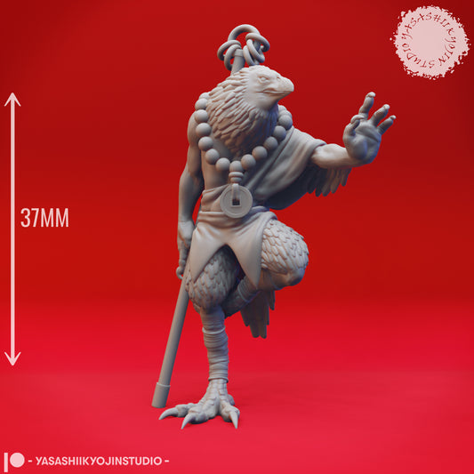 Kenku - Monk - 3D Printed Mini for Tabletop Gaming, Dungeons and Dragons, Pathfinder, Kings of War and other RPG's