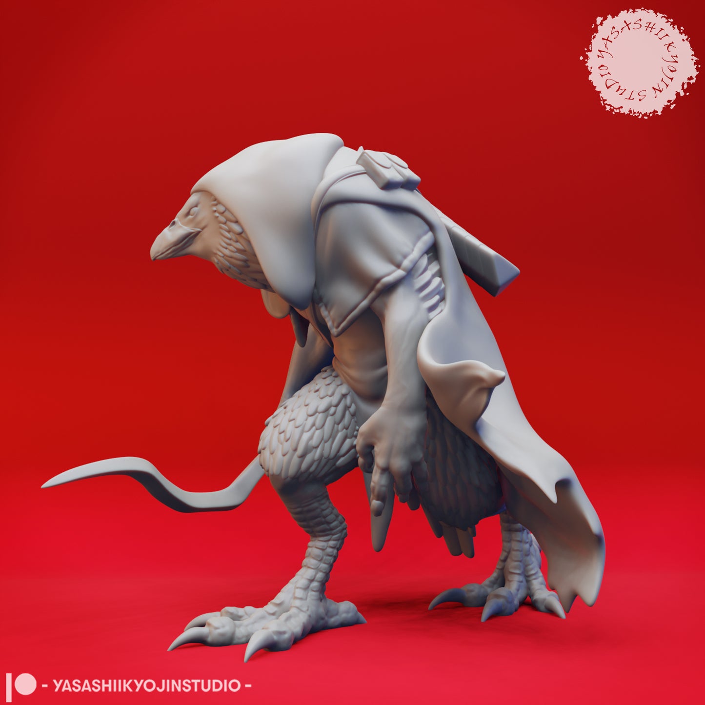 Kenku - Rogue - 3D Printed Mini for Tabletop Gaming, Dungeons and Dragons, Pathfinder, Kings of War and other RPG's