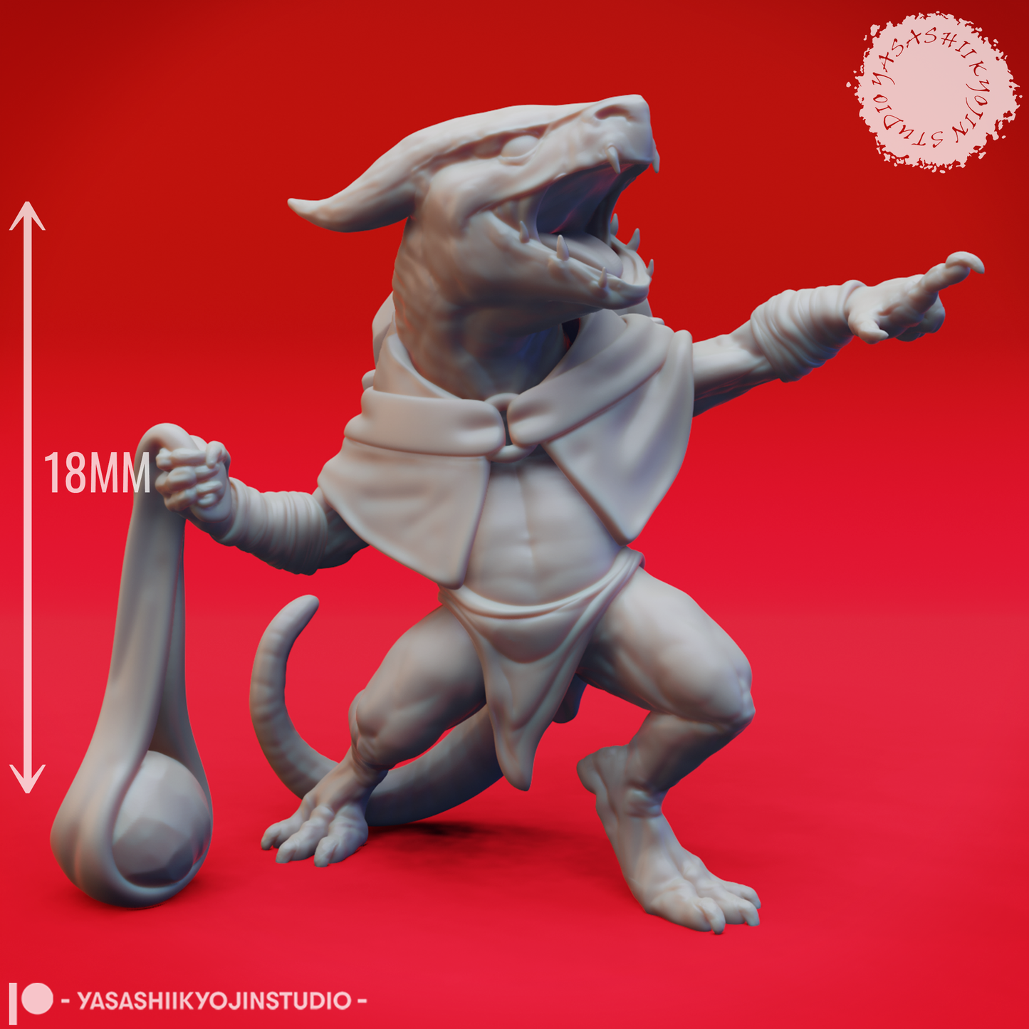 Kobold Mob - Bundle - 3D Printed Mini for Tabletop Gaming, Dungeons and Dragons, Pathfinder, Kings of War and other RPG's