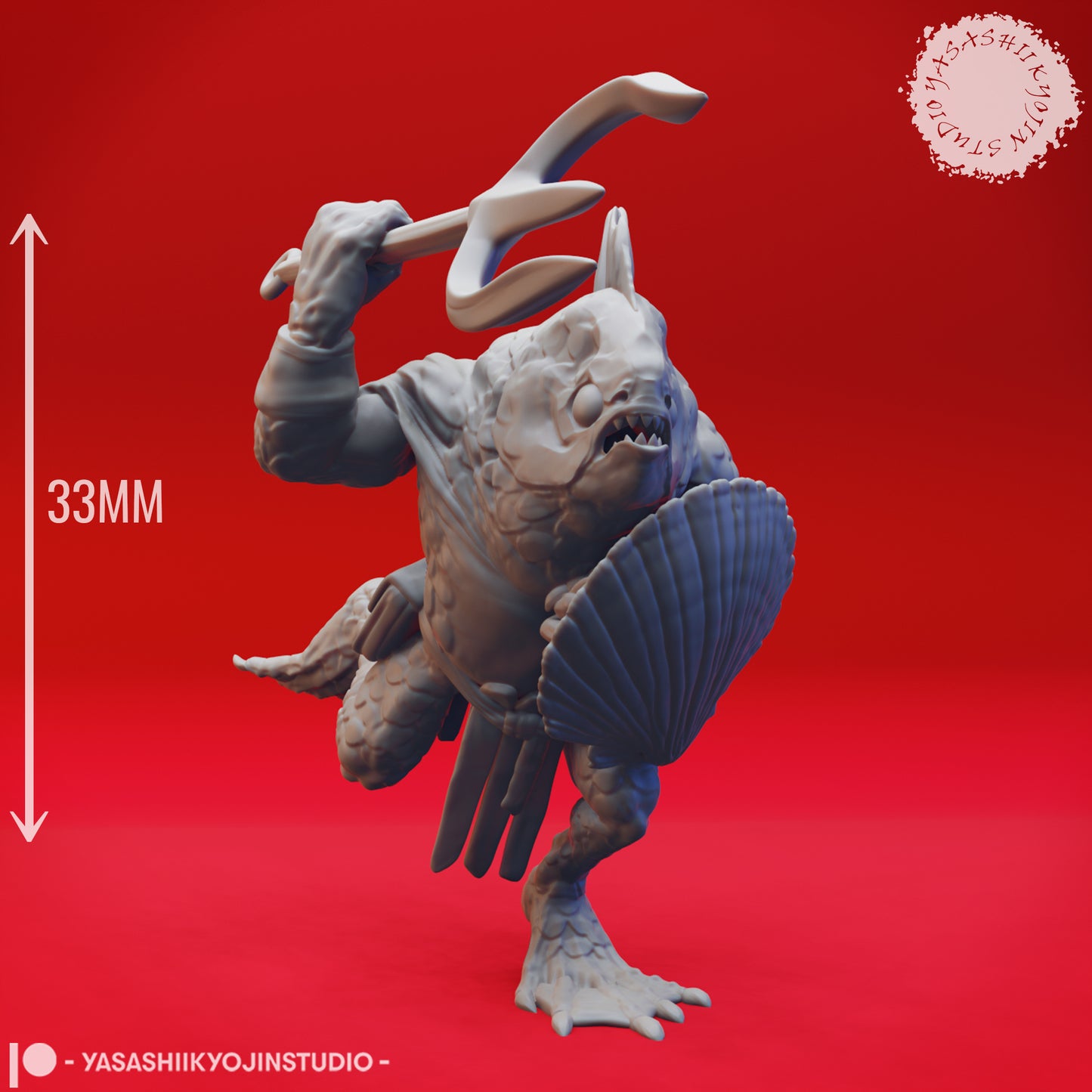 Kuo-Toa Mob - Bundle - 3D Printed Minis for Tabletop Gaming, Dungeons and Dragons, Pathfinder, Kings of War and other RPG's