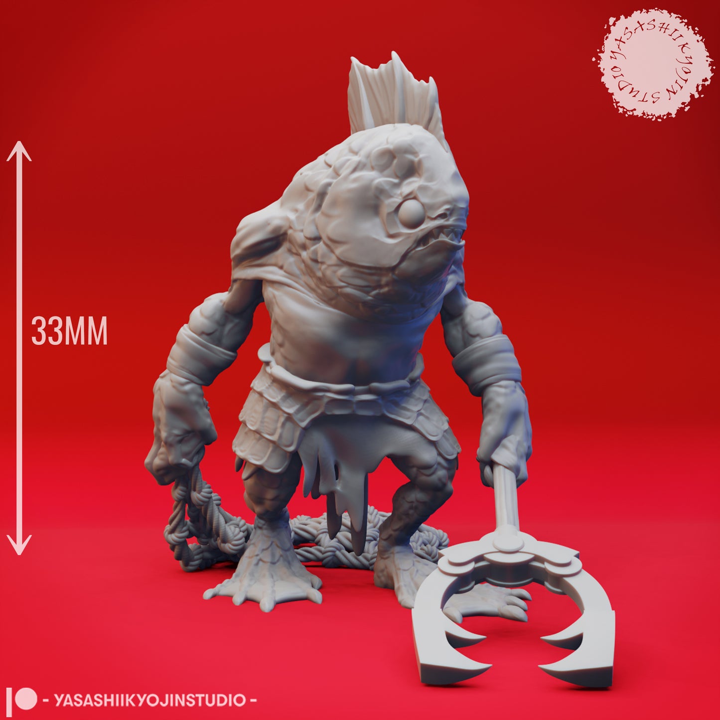 Kuo-Toa Mob - Bundle - 3D Printed Minis for Tabletop Gaming, Dungeons and Dragons, Pathfinder, Kings of War and other RPG's
