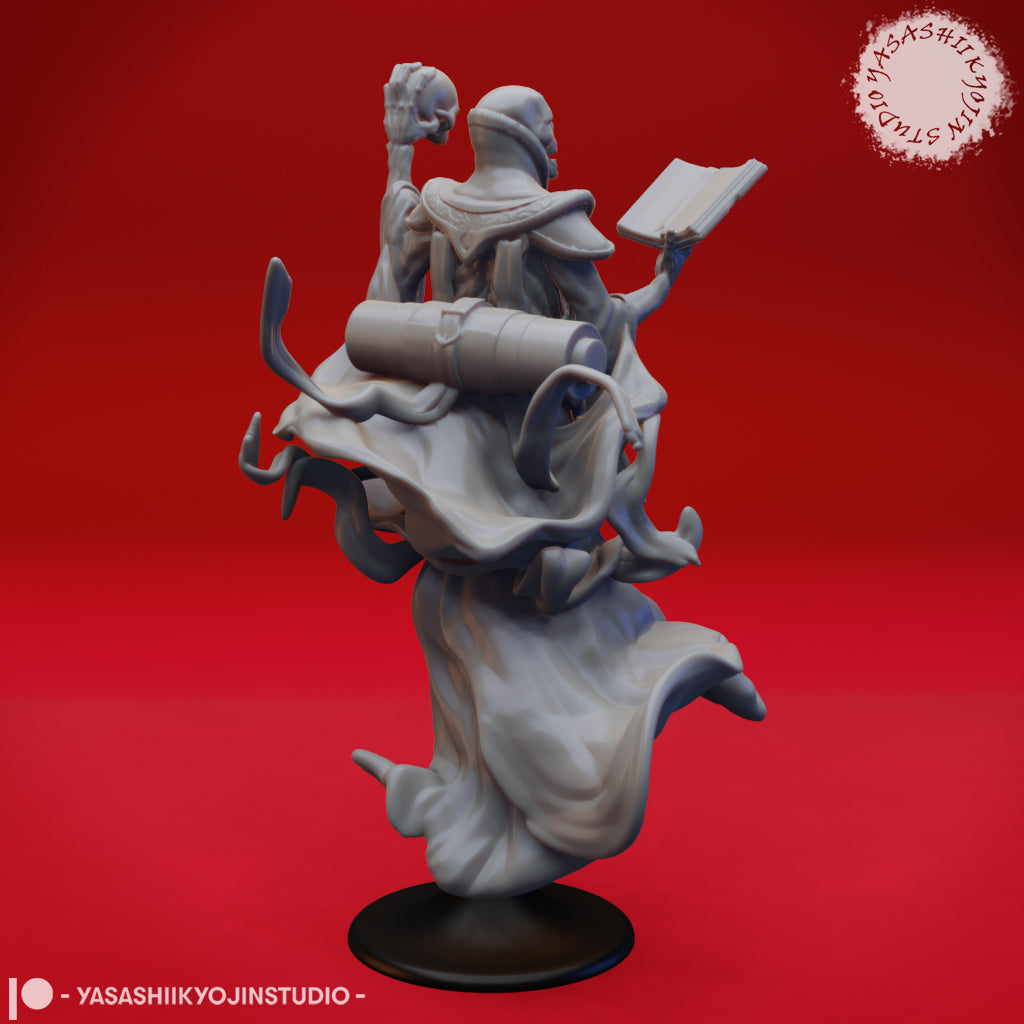 Lich - 3D Printed Mini for Tabletop Gaming, Dungeons and Dragons, Pathfinder, Kings of War and other RPG's