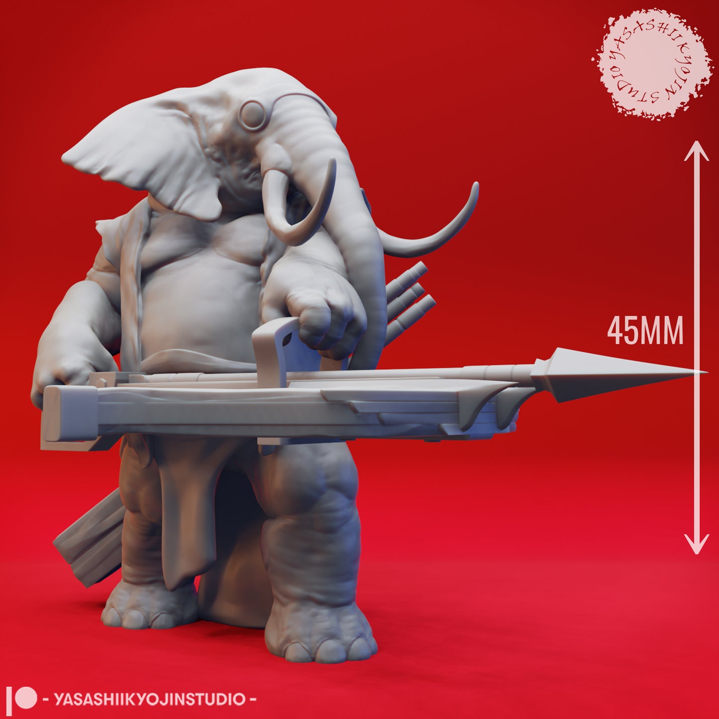 Loxodon Herd - Bundle - 3D Printed Mini for Tabletop Gaming, Dungeons and Dragons, Pathfinder, Kings of War and other RPG's