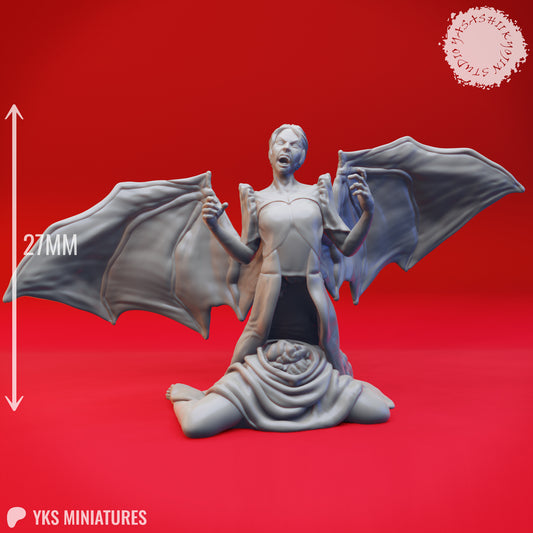 Manananggal - 3D Printed Mini for Tabletop Gaming, Dungeons and Dragons, Pathfinder, Kings of War and other RPG's (Copy)
