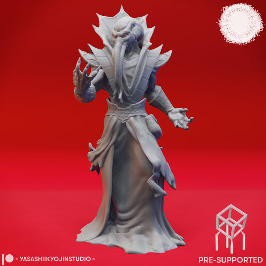 Mind Flayer - Warlock - Tabletop MIniature (Pre-Supported STL)