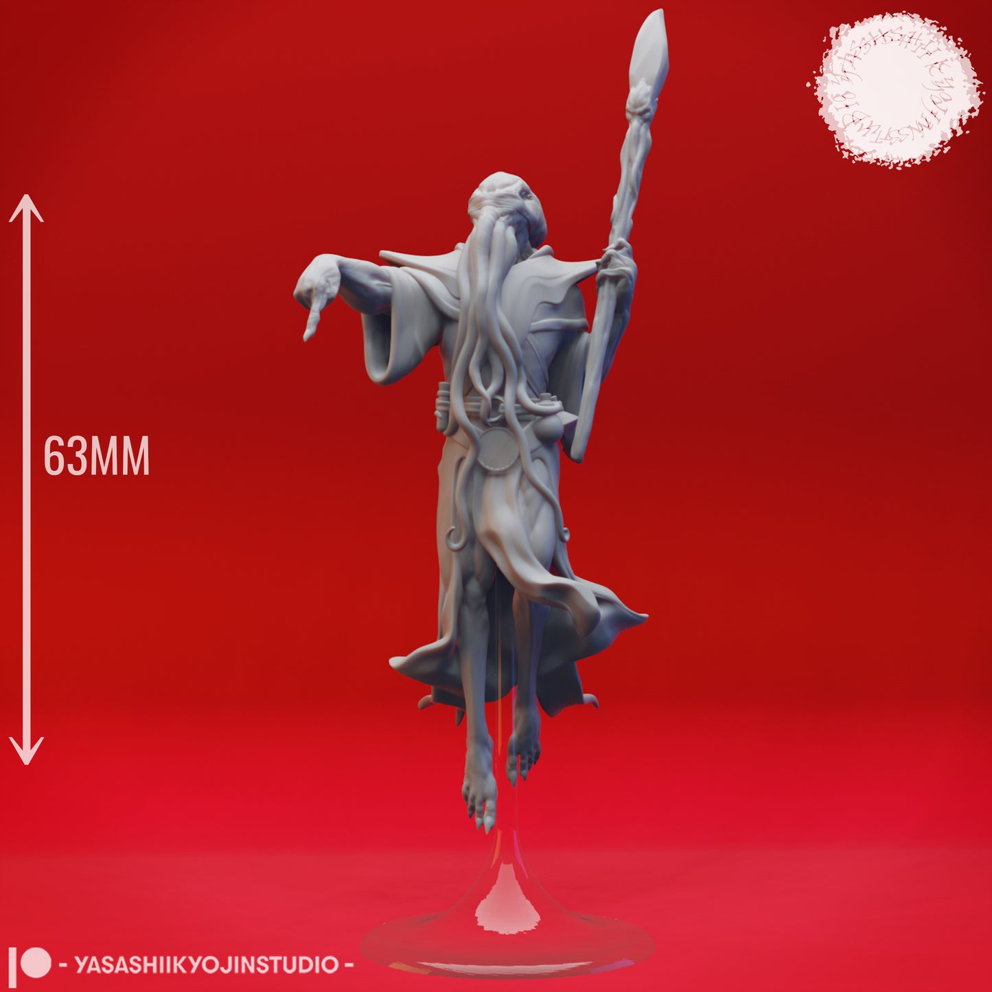 Mind Flayer - Priest - Tabletop MIniature (Pre-Supported STL)
