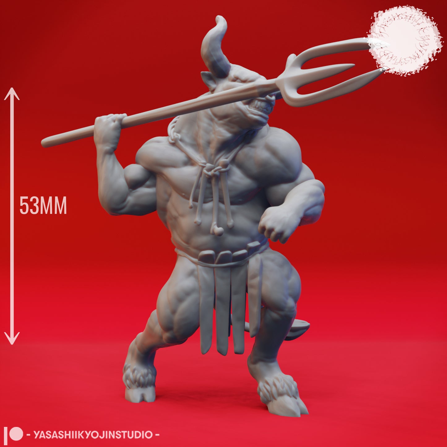 Minotaur Warband - Bundle - 3D Printed Mini for Tabletop Gaming, Dungeons and Dragons, Pathfinder, Kings of War and other RPG's