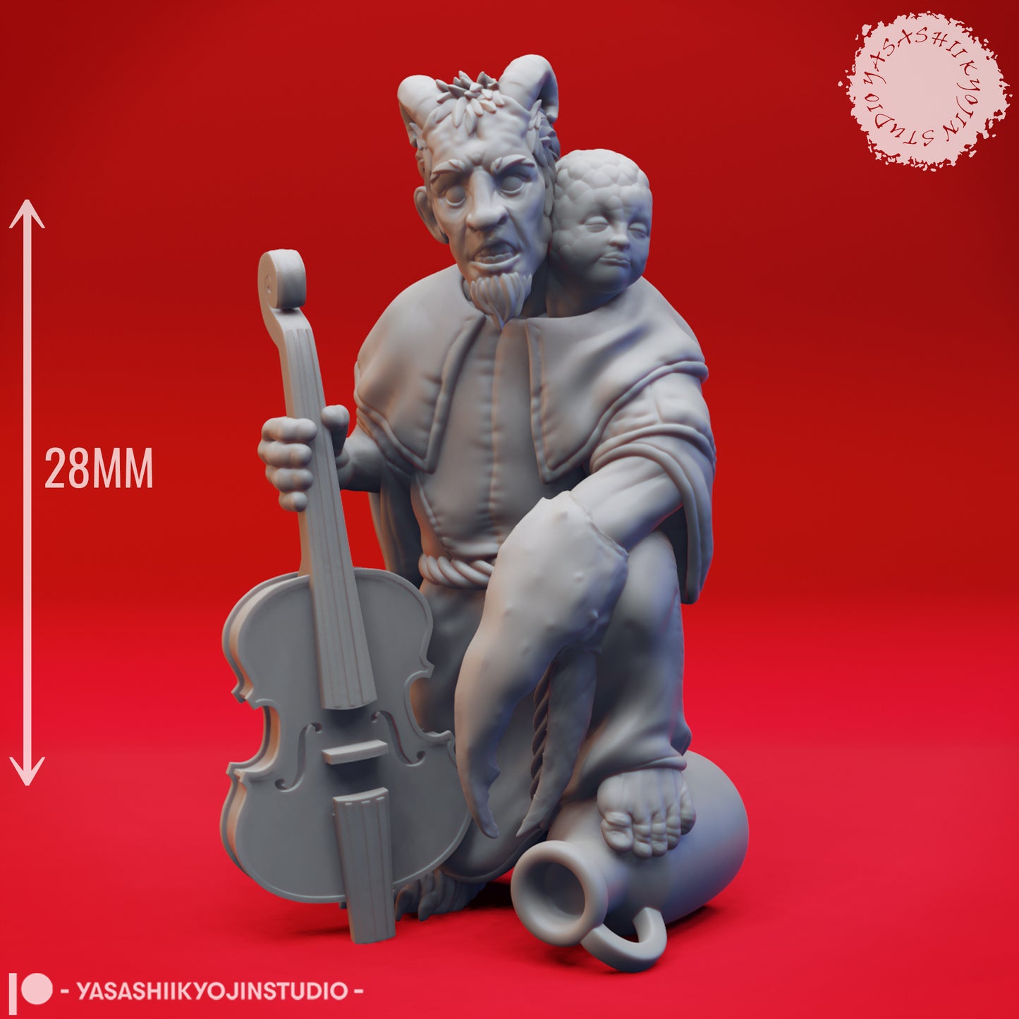 Mongrelfolk - Clovin - Tabletop Miniature (Pre-Supported STL)