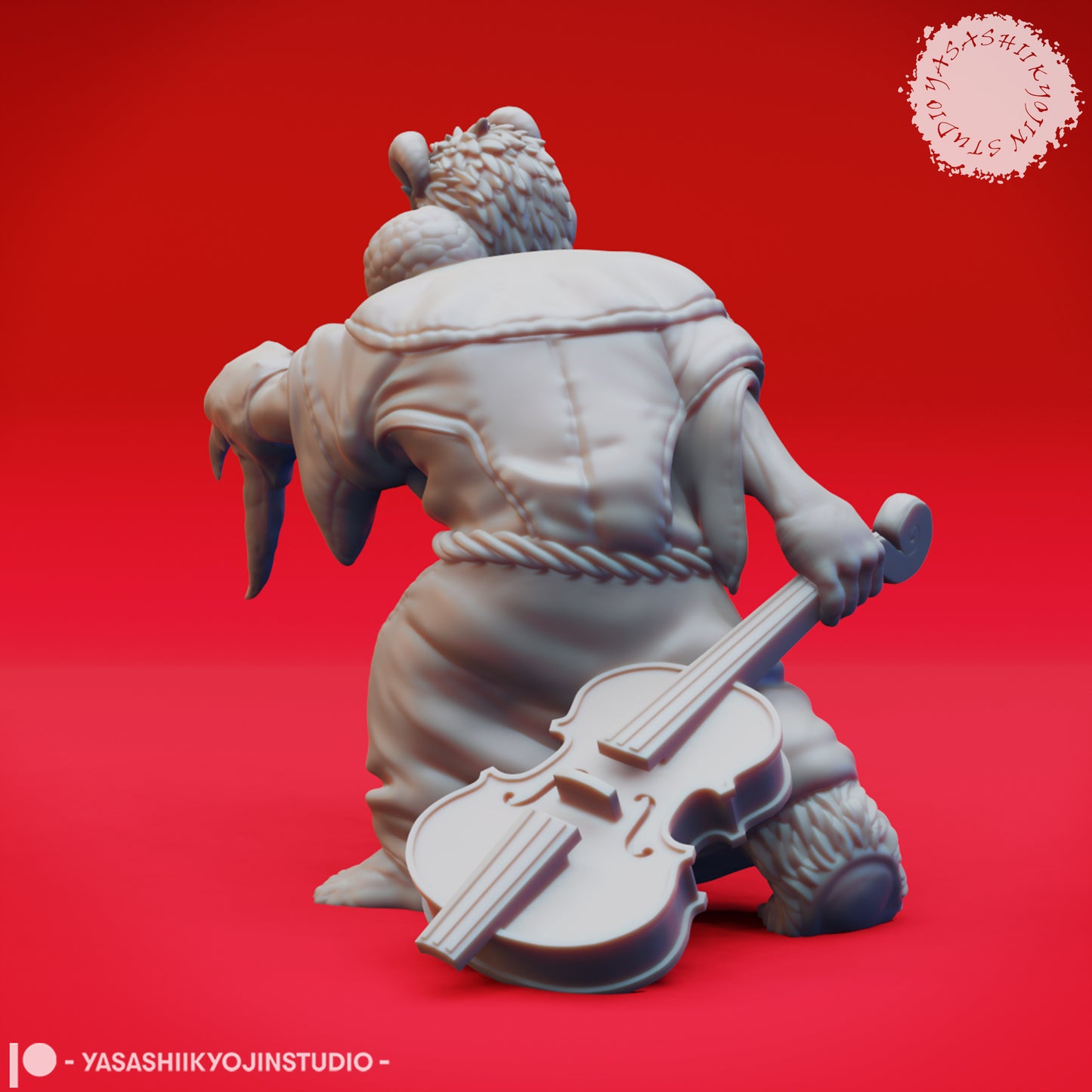 Mongrelfolk - Clovin - Agro - 3D Printed Mini for Tabletop Gaming, Dungeons and Dragons, Pathfinder, Kings of War and other RPG's