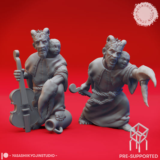 Mongrelfolk - Clovin - Tabletop Miniature (Pre-Supported STL)
