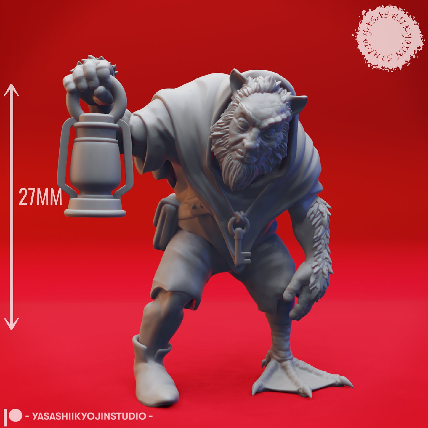 Mongrelfolk - Cyrus - Tabletop Miniature (Pre-Supported STL)