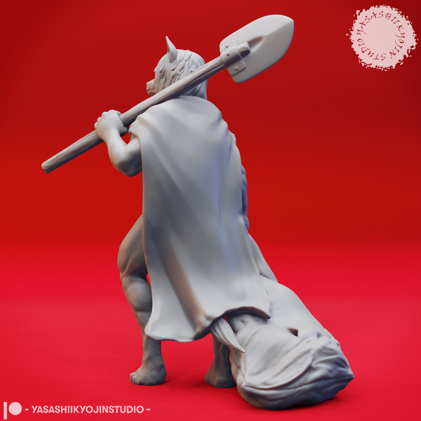 Mongrelfolk - Otto - Neutral - 3D Printed Mini for Tabletop Gaming, Dungeons and Dragons, Pathfinder, Kings of War and other RPG's