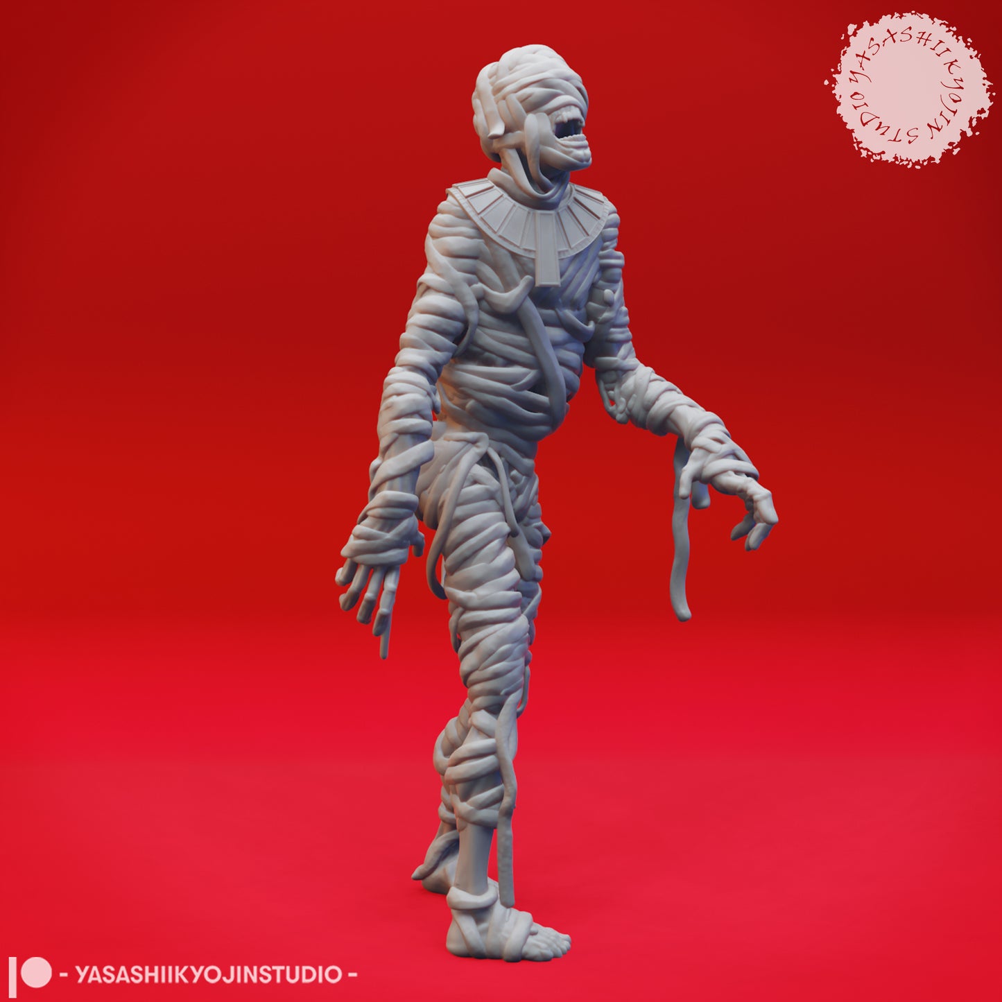 Mummy - Shambling - 3D Printed Minis for Tabletop Gaming, Dungeons and Dragons, Pathfinder, Kings of War and other RPG's