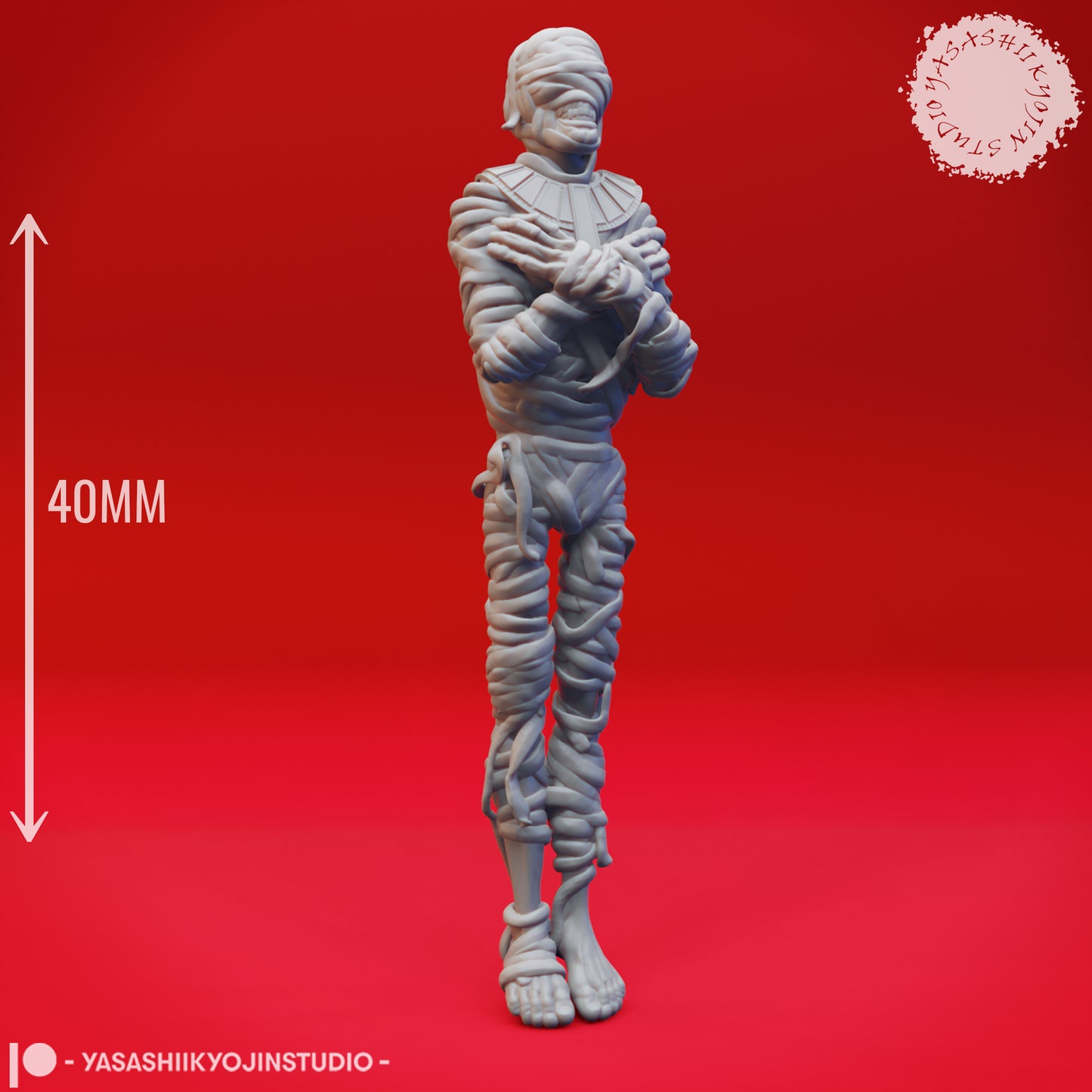 Mummy - Laying - Tabletop Miniature (Pre-Supported STL)