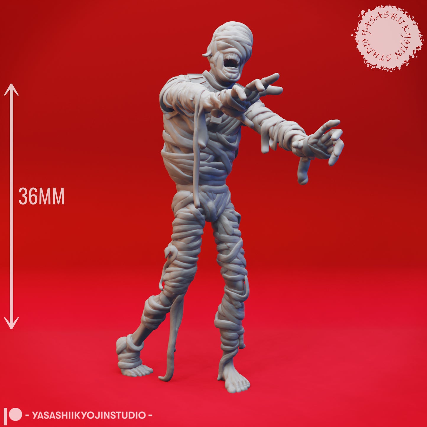 Mummy - Shuffling - Tabletop Miniature (Pre-Supported STL)