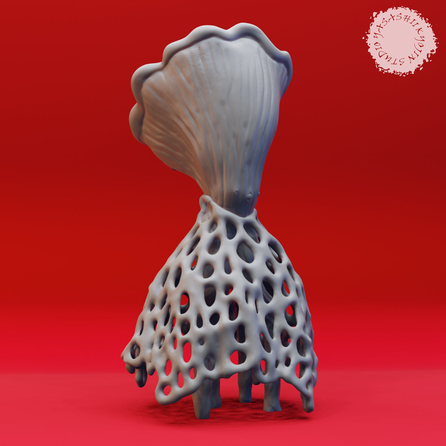Myconid - Veiled - 3D Printed Mini for Tabletop Gaming, Dungeons and Dragons, Pathfinder, Kings of War and other RPG's