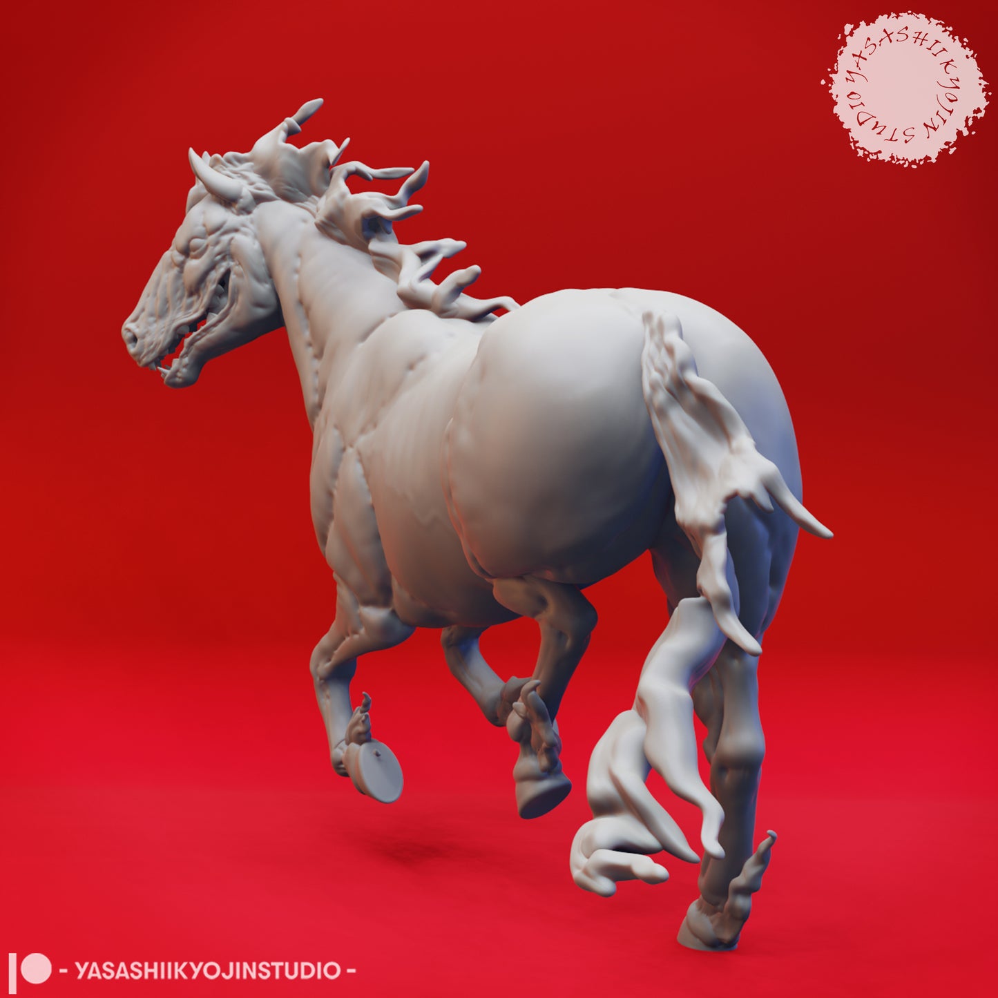 Nightmare - 3D Printed Mini for Tabletop Gaming, Dungeons and Dragons, Pathfinder, Kings of War and other RPG's