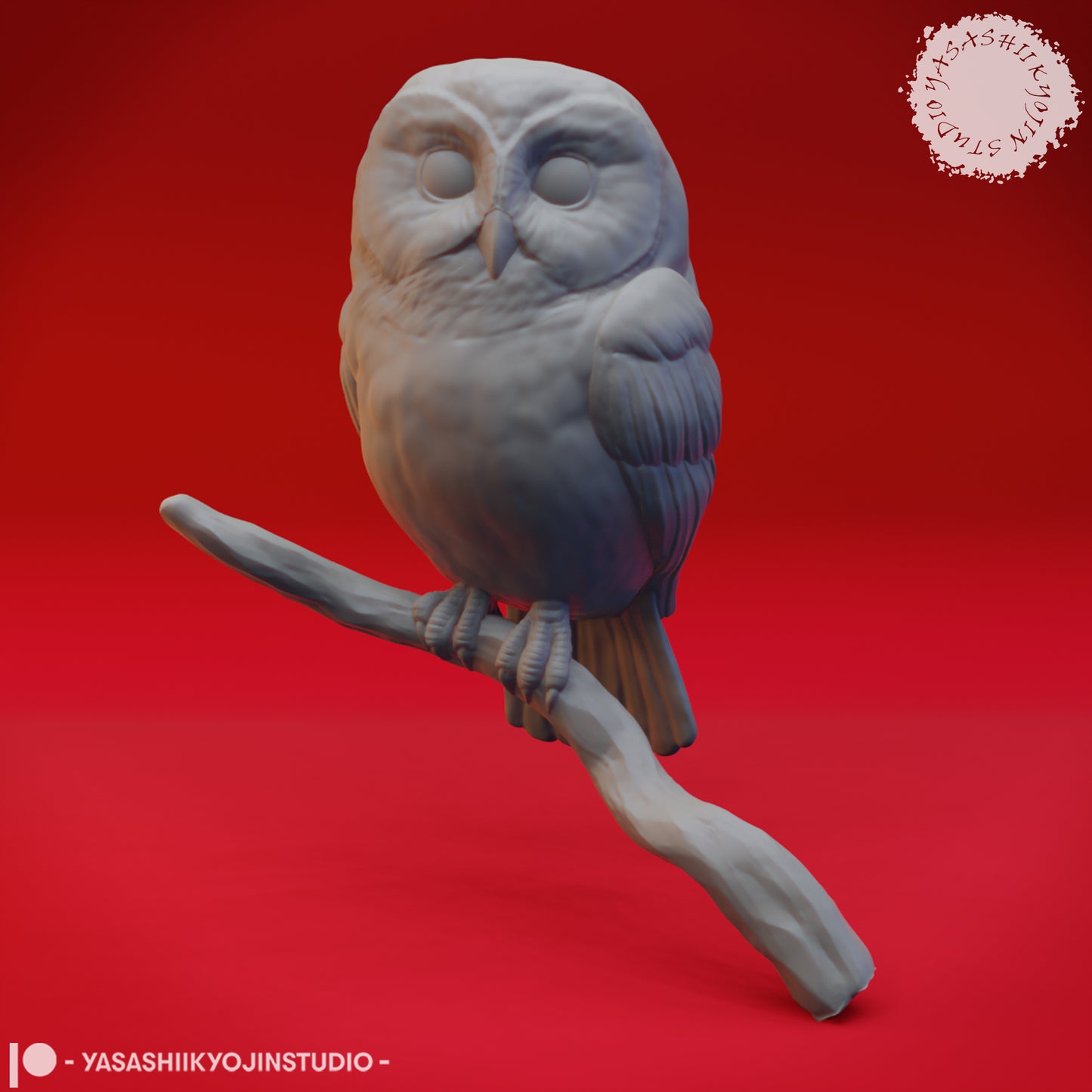 Northern Saw Whet Owl - Bust - 3D Printed Bust for Tabletop Gaming, Dungeons and Dragons, Pathfinder, Kings of War and other RPG's (Copy)