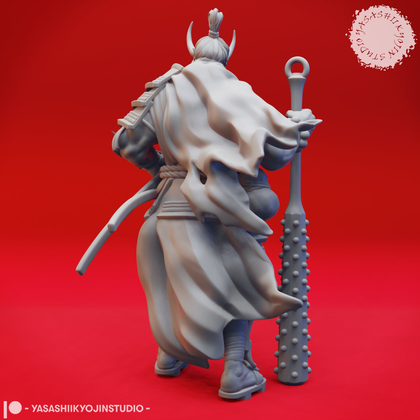 Oni - Champion - 3D Printed Mini for Tabletop Gaming, Dungeons and Dragons, Pathfinder, Kings of War and other RPG's