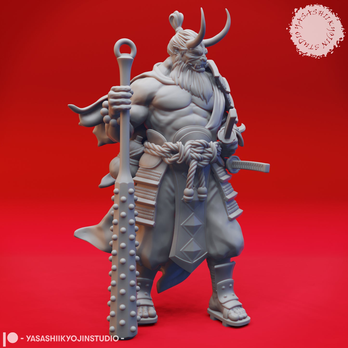 Oni - Champion - Tabletop Miniature (Pre-Supported STL)